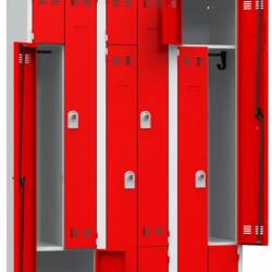 Vestiaires portes en Z